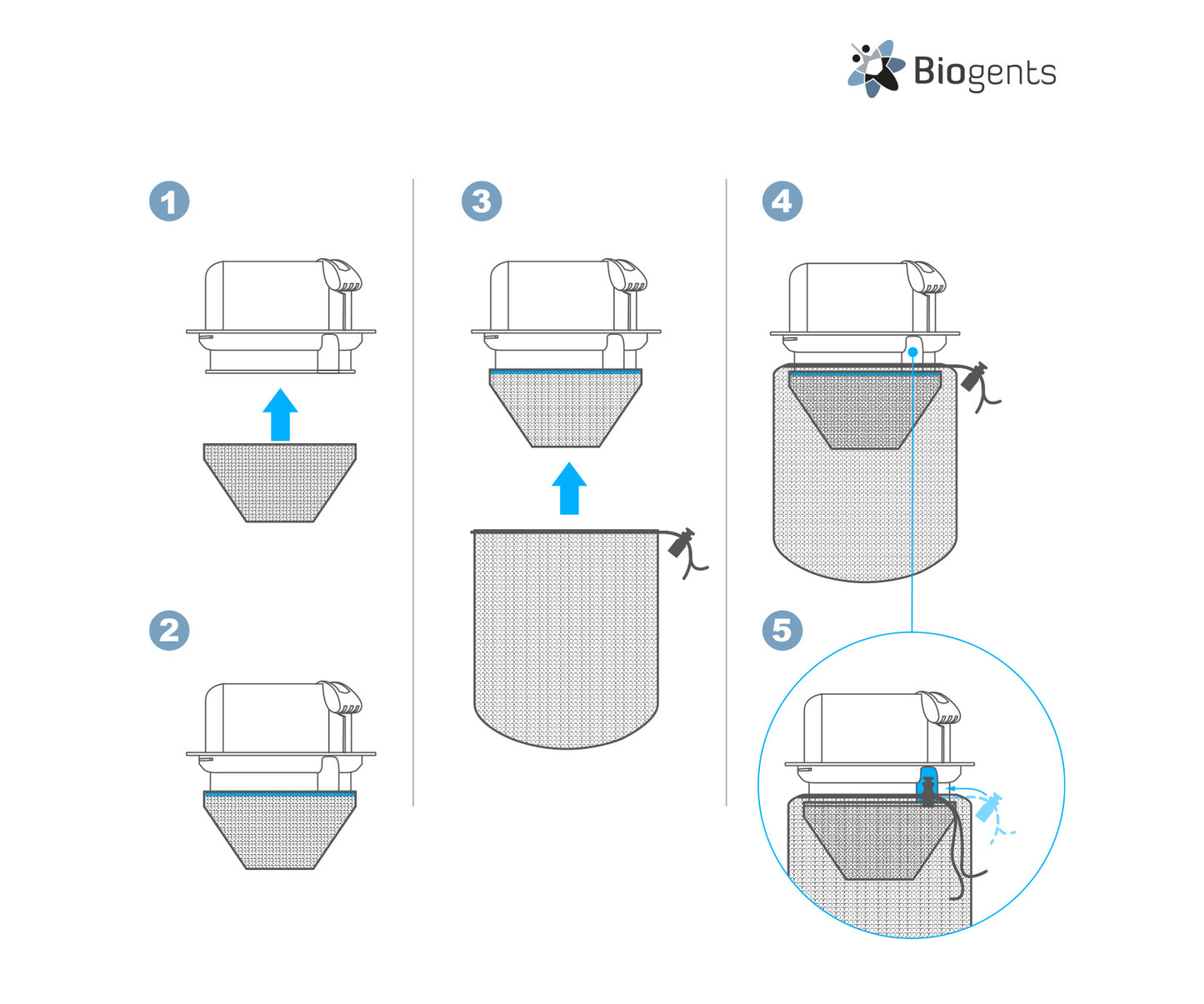 Universal Suction Funnel with shutter
